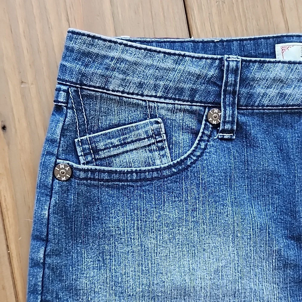Vintage Y2K YMI Denim Shorts with Lace Detailing